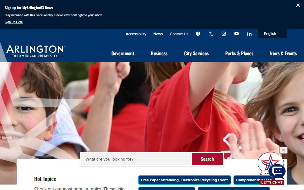 Arlington official website for warrant records