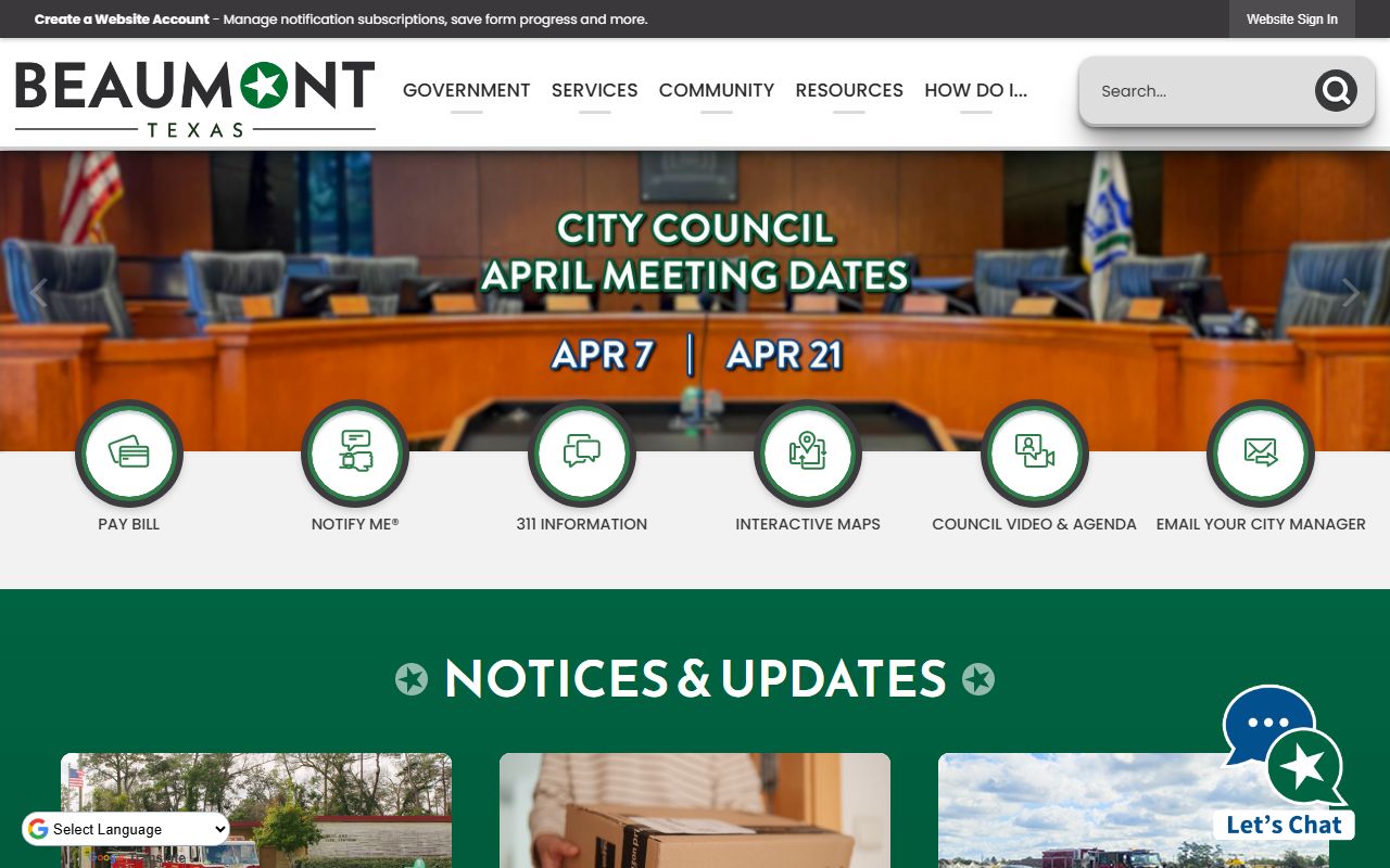 Beaumont city portal for warrant records and municipal court services