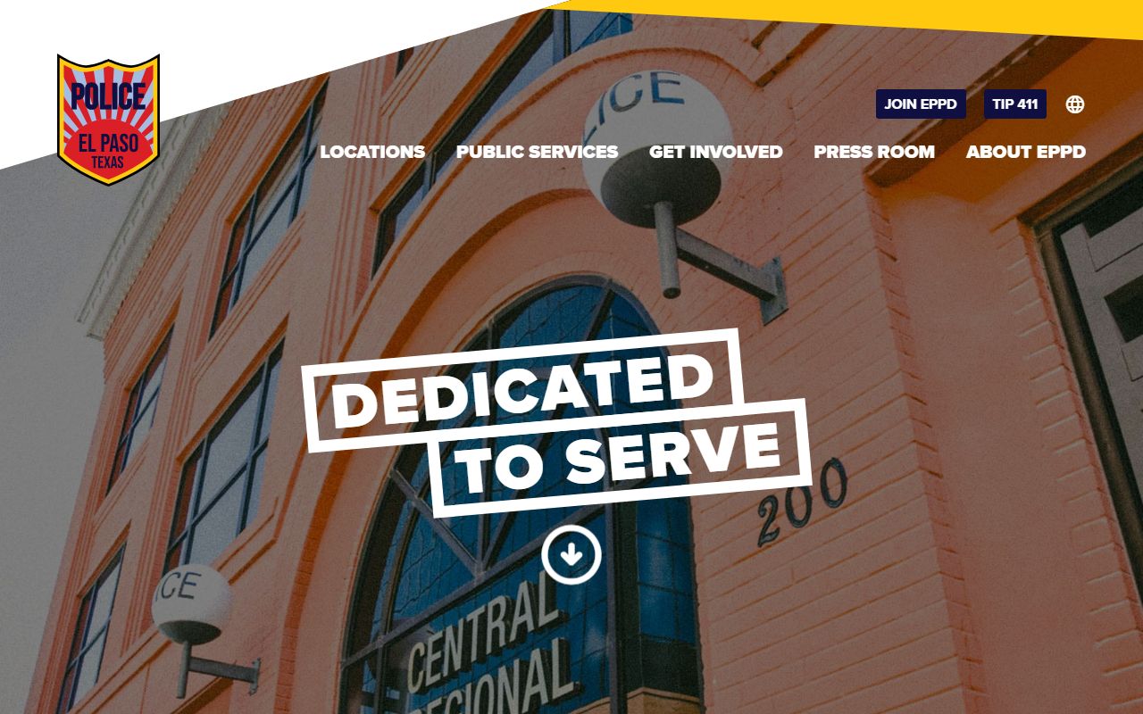 El Paso Police Department records page