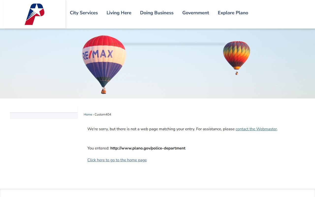 Plano Police Department records page