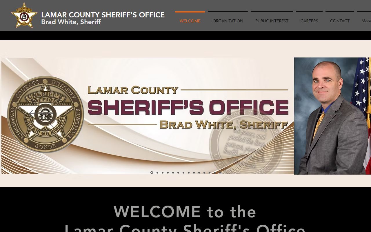 Lamar County Sheriff's Office website for warrant records