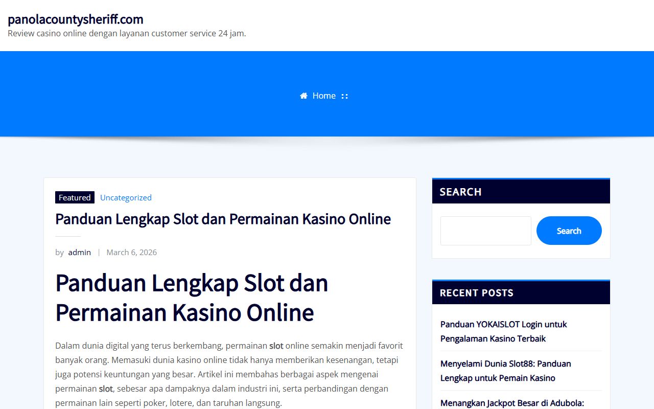 Panola County Sheriff's Office website for warrant records