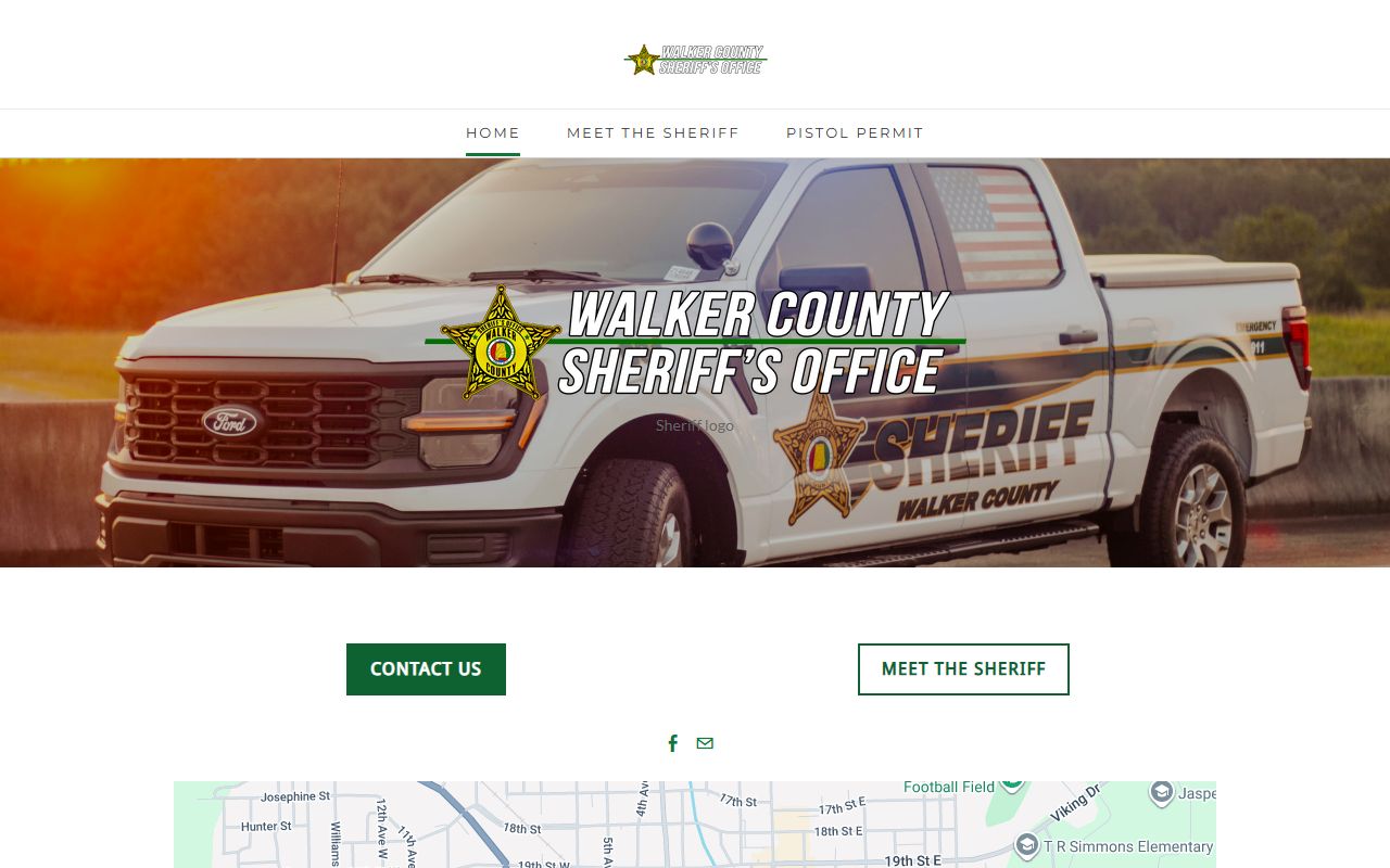 Walker County Sheriff's Office website for warrant records
